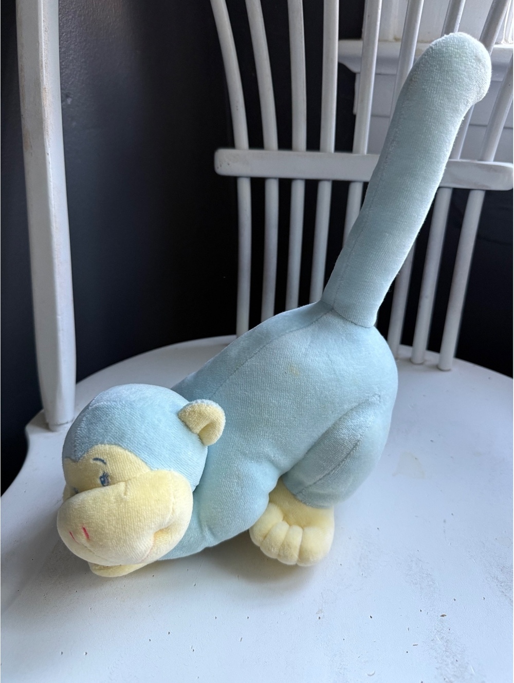 Ganz Baby Plush Blue Monkey Stuffed Animal
